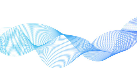 abstract blue wave line background, futuristic technology and sound wave pattern, minimal wave with smooth digital wave  line Pattern, modern background with blue wavy lines and particles.