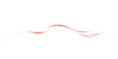 Futuristic Red Neon Lines Background – PNG Vector with Speed Motion Effect, Abstract Digital Light Trails, High-Tech Road Concept, Glowing Sci-Fi Rays Isolated for Tech Design