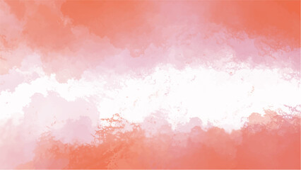 Fototapeta premium Vibrant orange watercolor background in high-quality vector format. Hand-painted texture with soft gradients and organic brush strokes.