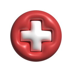 Simple Health Icons with 3d style