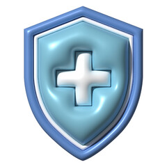 Simple Health Icons with 3d style