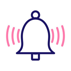 notification Vector Line Two Colors Icon Design