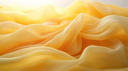 Fototapeta premium Soft, golden fabric drapes