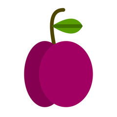 Plum Vector Design Icon Style