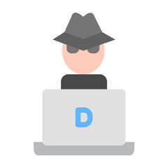 Hacker Vector Design Icon Style