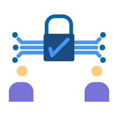 Secure communication Vector Design Icon Style