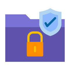 Secure folder Vector Design Icon Style