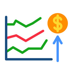 Profit Vector Design Icon Style