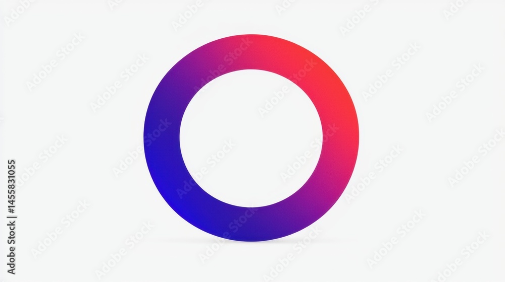 Poster a colorful circle with a gradient background.