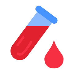 Blood Test Vector Design Icon Style
