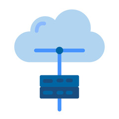 Cloud Server Vector Design Icon Style