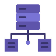 Data Warehouse Vector Design Icon Style