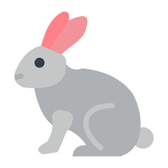 Rabbit Vector Design Icon Style