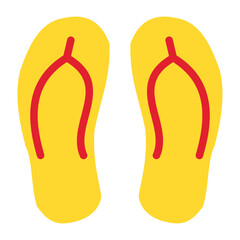 Flip Flops Vector Design Icon Style
