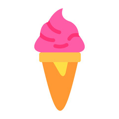 Ice Cream Cone Vector Design Icon Style