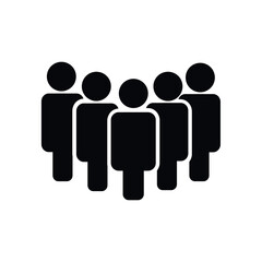 Group of people or group of users. Group icon, people icon set in trendy flat style