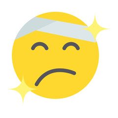 Injured Vector Design Icon Style