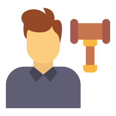 Lawyer Vector Design Icon Style