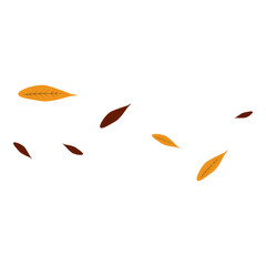 Flying Leaves Illustration