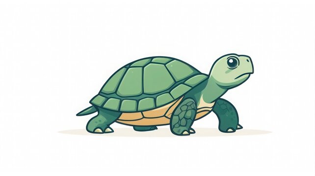 Turtle Vector Icon in Minimal Style with Subtle Motion for Modern UI Design