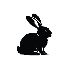 Obraz premium Cute bunny silhouette 