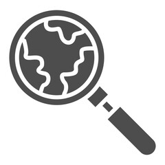 Discovery  Glyph Icon Element For Design