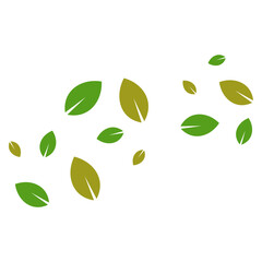 Flying Leaves Illustration