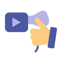 Media Vector Design Icon Style