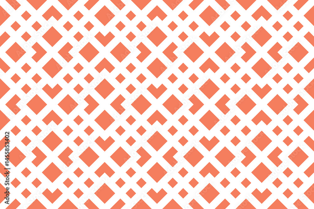 Poster Abstract geometric pattern. A seamless vector background. White and pink ornament. Graphic modern pattern. Simple lattice graphic design