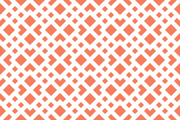 Abstract geometric pattern. A seamless vector background. White and pink ornament. Graphic modern pattern. Simple lattice graphic design