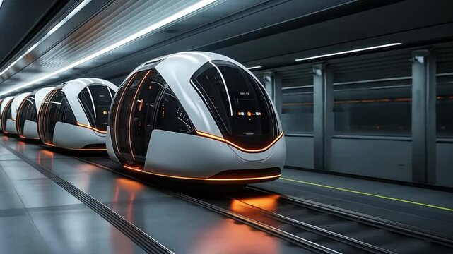 Futuristic Hyperloop Train System: A Glimpse into Tomorrow's Transportation