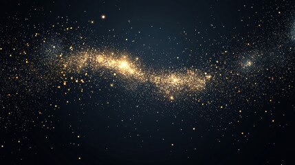 Obraz premium A starry night sky with a galaxy.