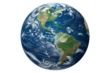 globe on white background