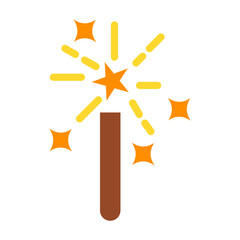 Sparkler Vector Design Icon Style