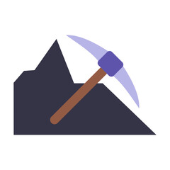 Mining Vector Design Icon Style