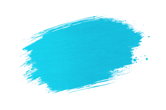 Vibrant teal paint splatter