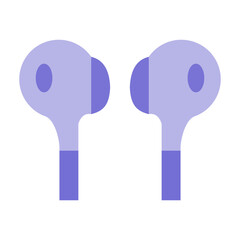 Earbuds Vector Design Icon Style