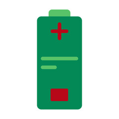 Obraz premium Battery Vector Design Icon Style