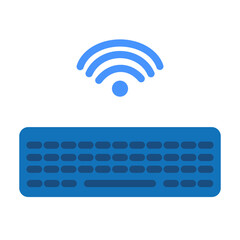 Wireless Keyboard Vector Design Icon Style