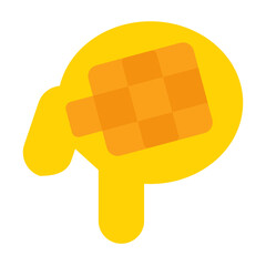 Waffle Vector Design Icon Style