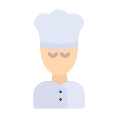 Lady Chef Vector Design Icon Style