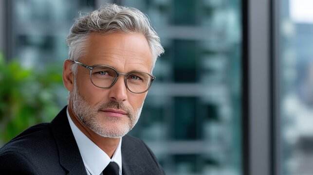 Confident financial advisor in professional attire, representing trust and expertise in wealth management
