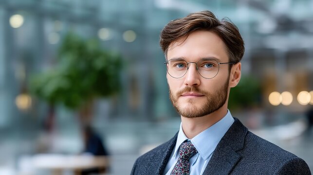 Confident financial advisor in professional attire, representing trust and expertise in wealth management

