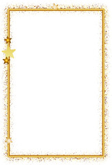 Gold Star Rectangular Frame