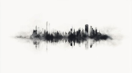 Cityscape in Black and White