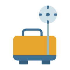 Luggage Scale Vector Design Icon Style
