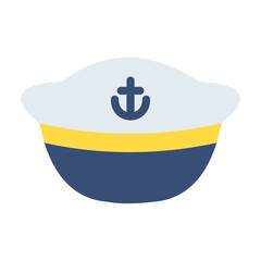 Sailor Hat Vector Design Icon Style