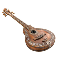 Crafted wooden instrument showcasing intricate details and elegance for musical performance and art appreciation in a quiet setting