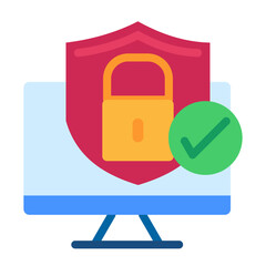 Security System Vector Design Icon Style