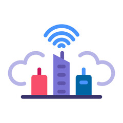 Smart City Vector Design Icon Style